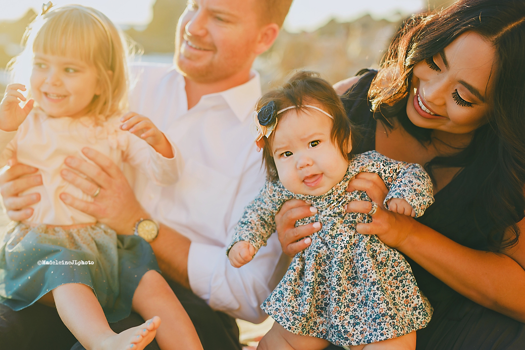 Little Corona del Mar beach session. Orange County family beach photography